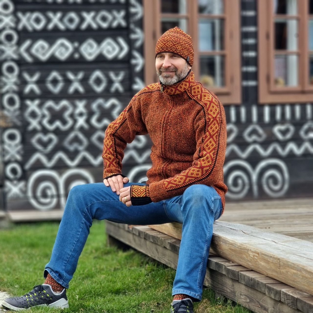 Mikina vlnená Strážov krátka